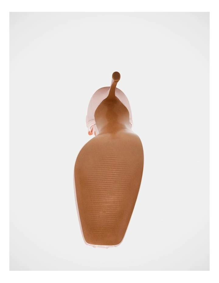 Larina Dress Heels in Pink Satin image 7