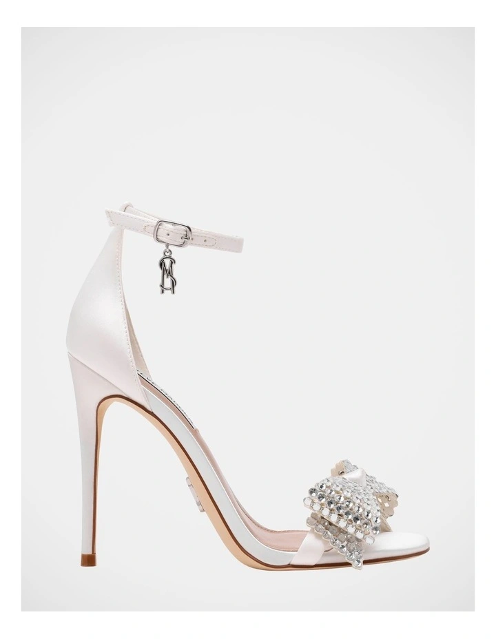 Newlywed Dress Heels in Ivory Satin image 1