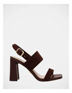 Wendie Dress Heels in Chocolate Brown Suede