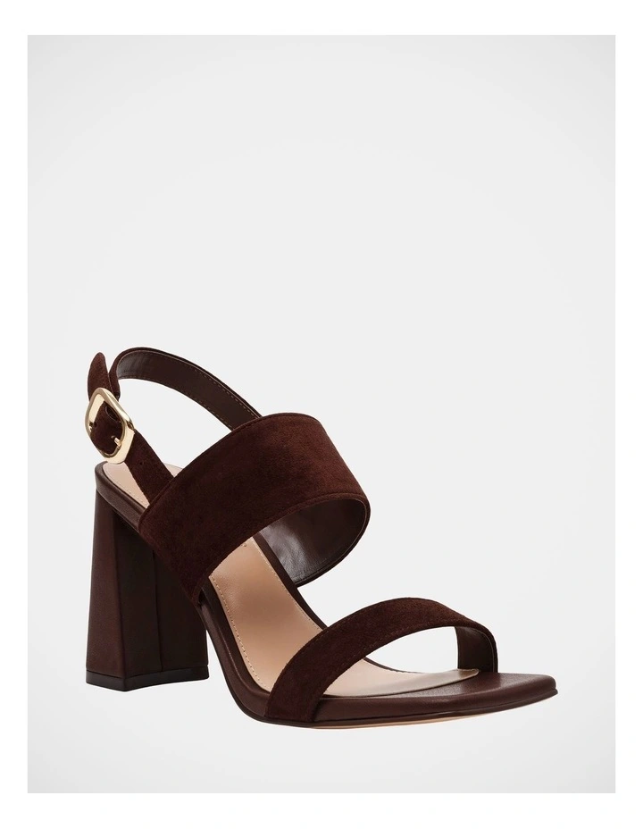 Wendie Dress Heels in Chocolate Brown Suede image 2