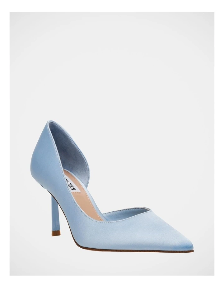 Vena Dress Heels in Baby Blue Satin image 2
