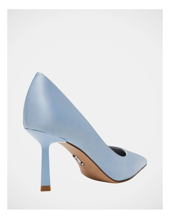 Vena Dress Heels in Baby Blue Satin image 5