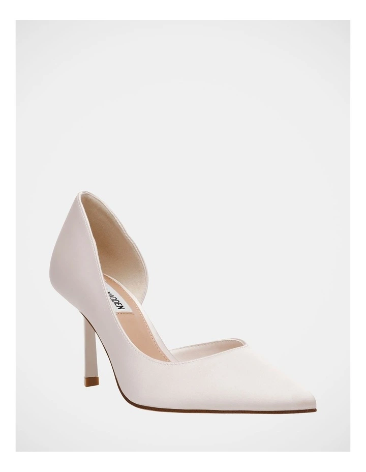 Vena Dress Heels in Ivory Pearl Satin image 2
