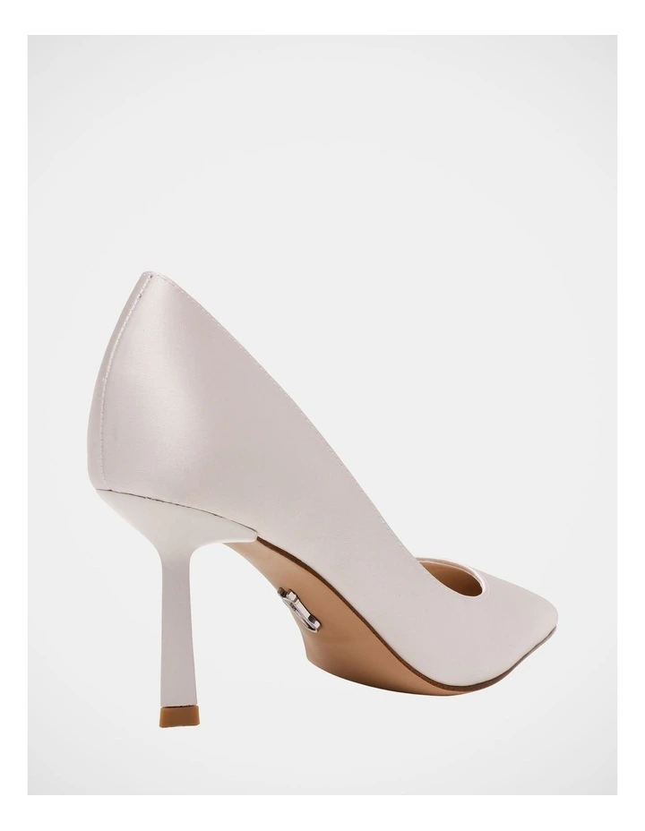 Vena Dress Heels in Ivory Pearl Satin image 5