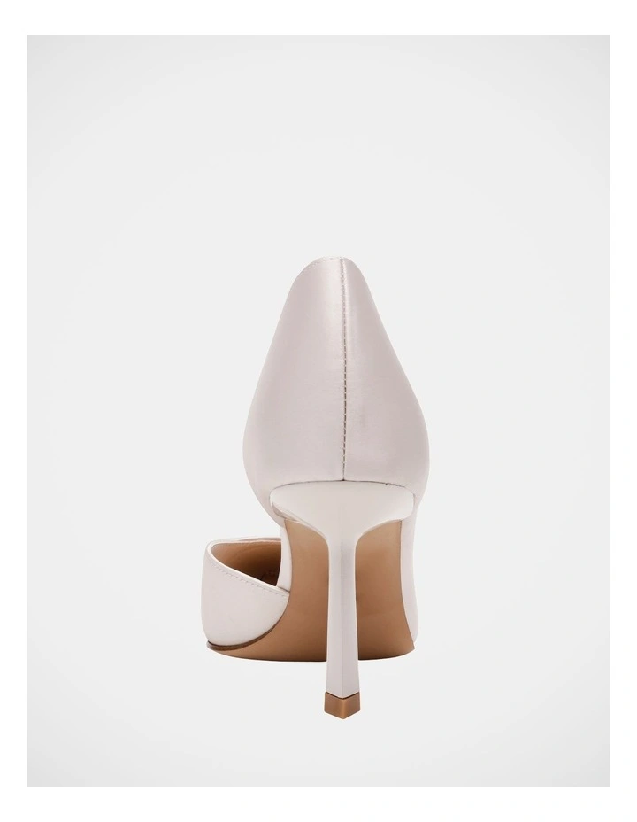Vena Dress Heels in Ivory Pearl Satin image 6
