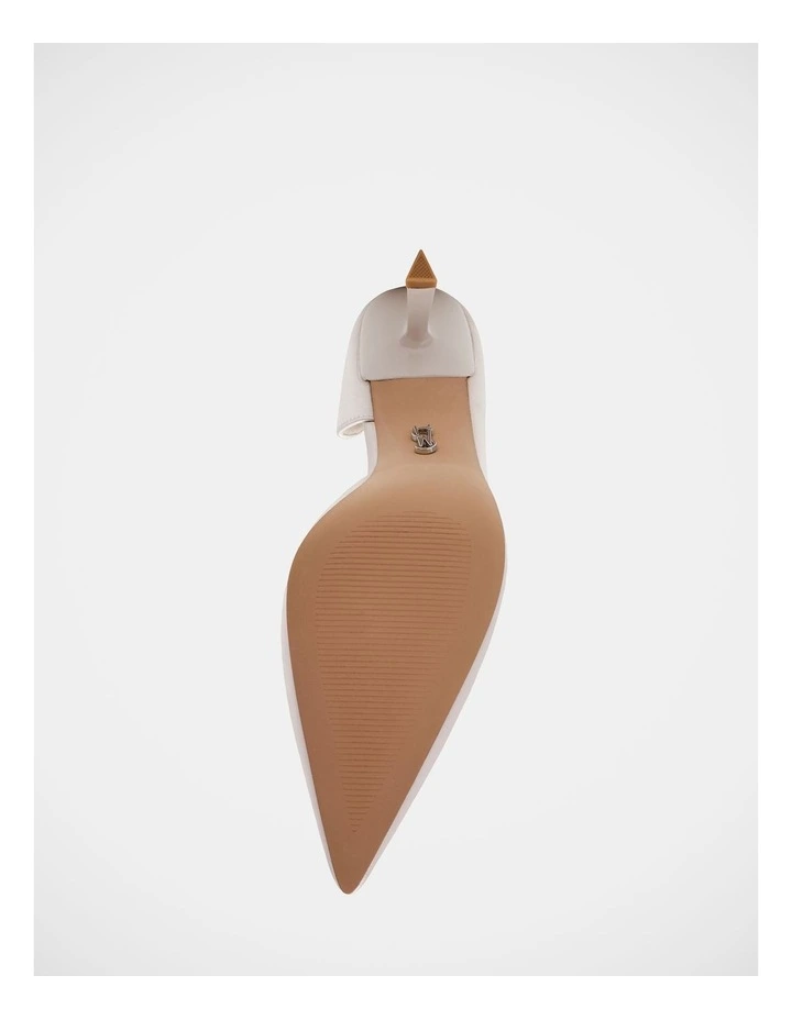 Vena Dress Heels in Ivory Pearl Satin image 7
