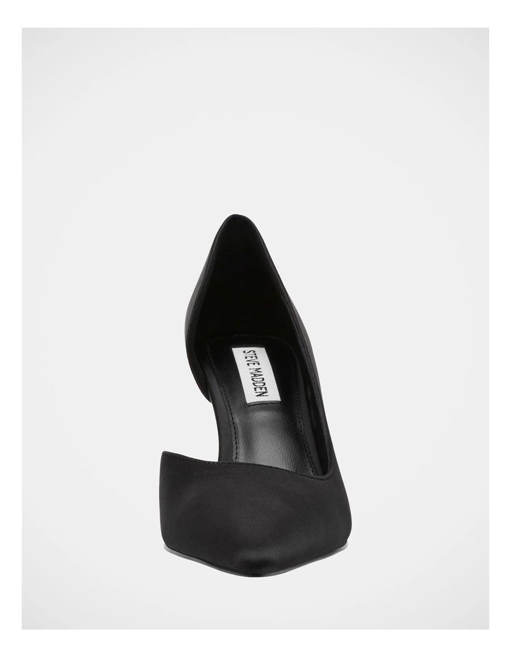Vena Dress Heels in Black Satin image 3