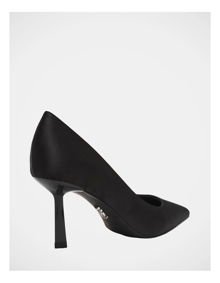 Vena Dress Heels in Black Satin image 5