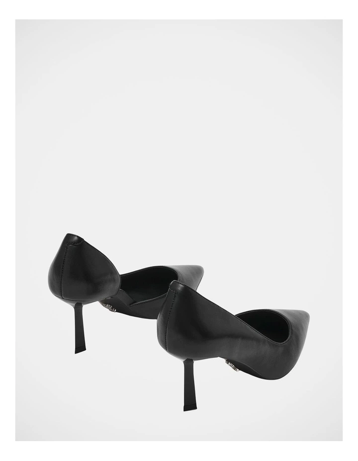 Vena Dress Heels in Black Leather image 4