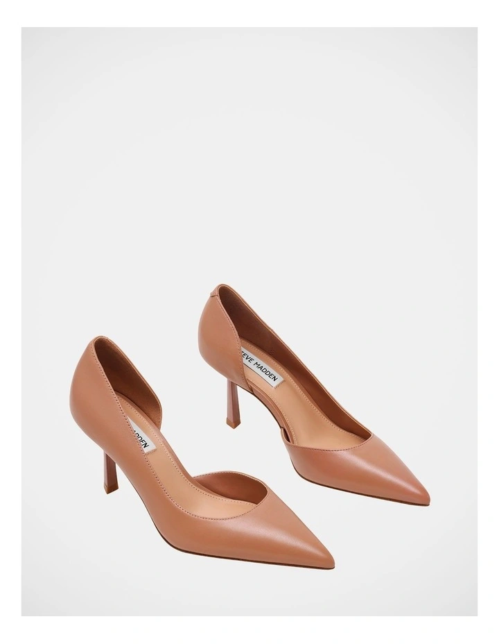 Vena Dress Heels in Dark Blush Leather image 2
