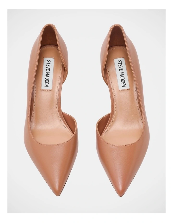 Vena Dress Heels in Dark Blush Leather image 3
