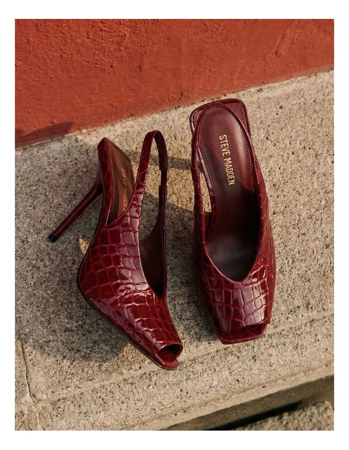 Lucian Dress Heels in Wine Croco image 2