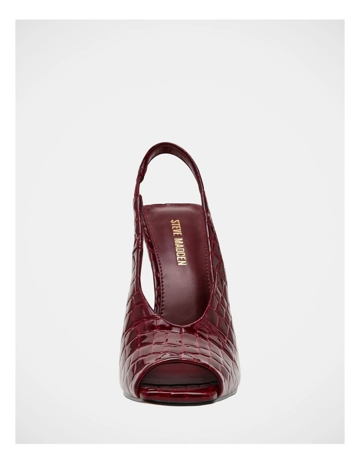 Lucian Dress Heels in Wine Croco image 3