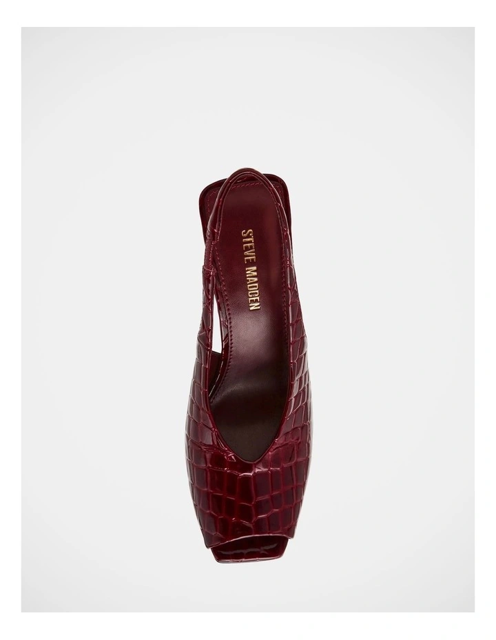 Lucian Dress Heels in Wine Croco image 4