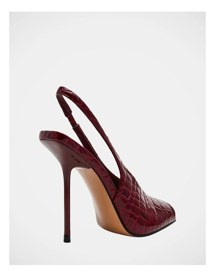 Lucian Dress Heels in Wine Croco image 6