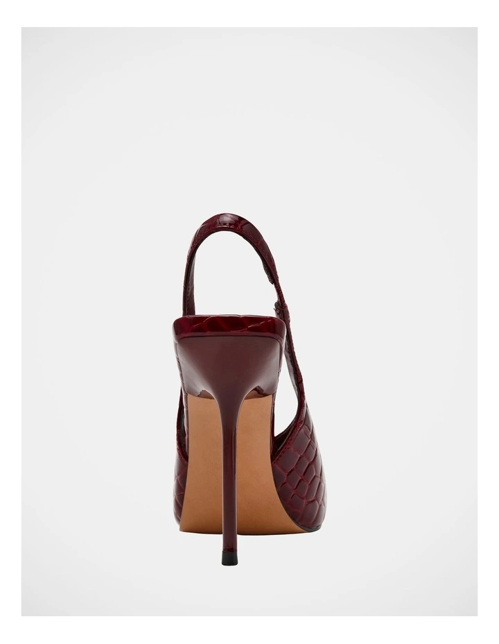 Lucian Dress Heels in Wine Croco image 7