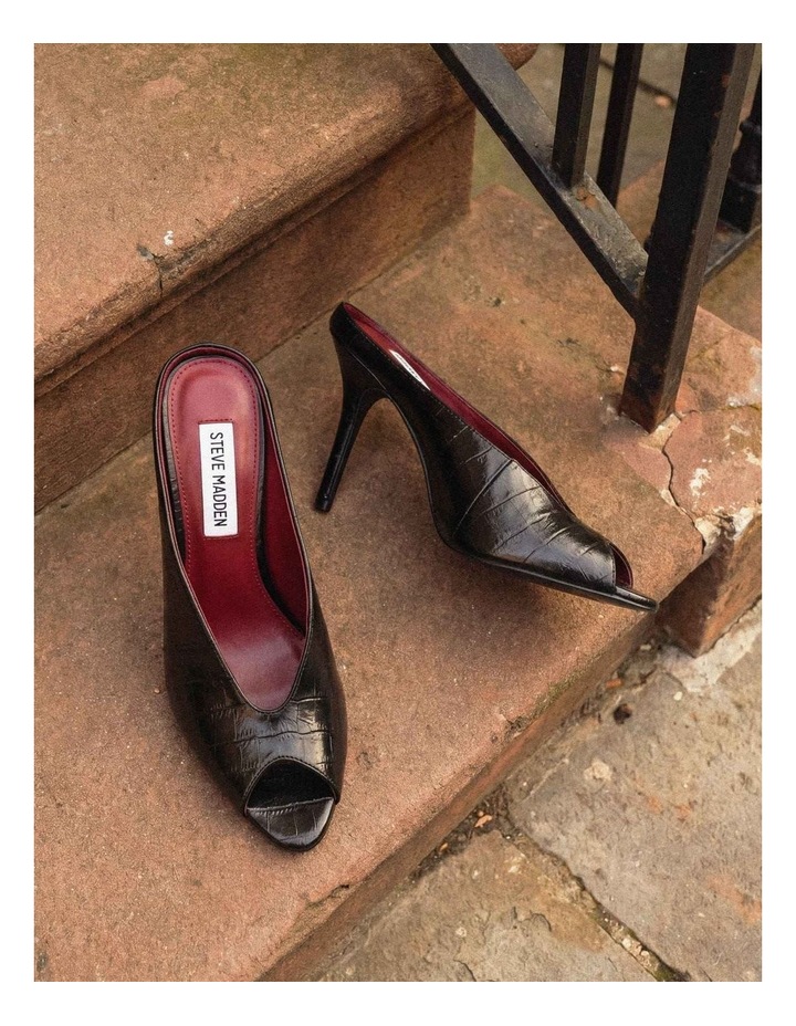 Agaze Dress Heels in Black Eel image 2