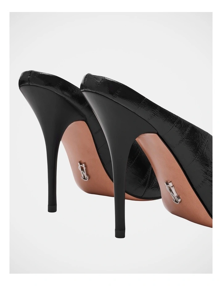 Agaze Dress Heels in Black Eel image 6