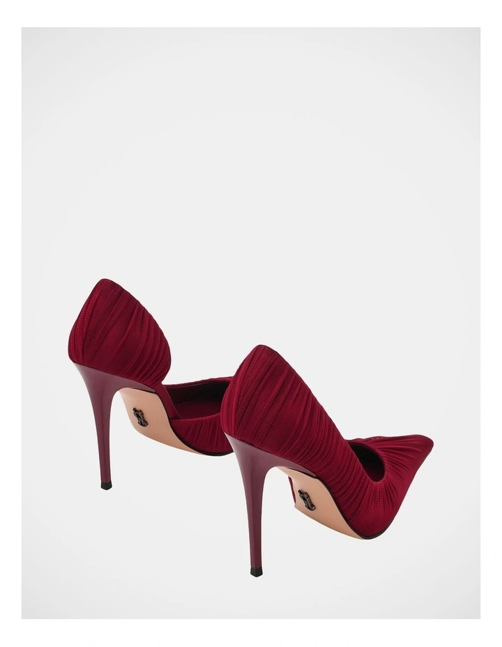 Evangeline Dress Heels in Burgundy image 4