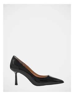 Brynnn Dress Heels in Black Patent