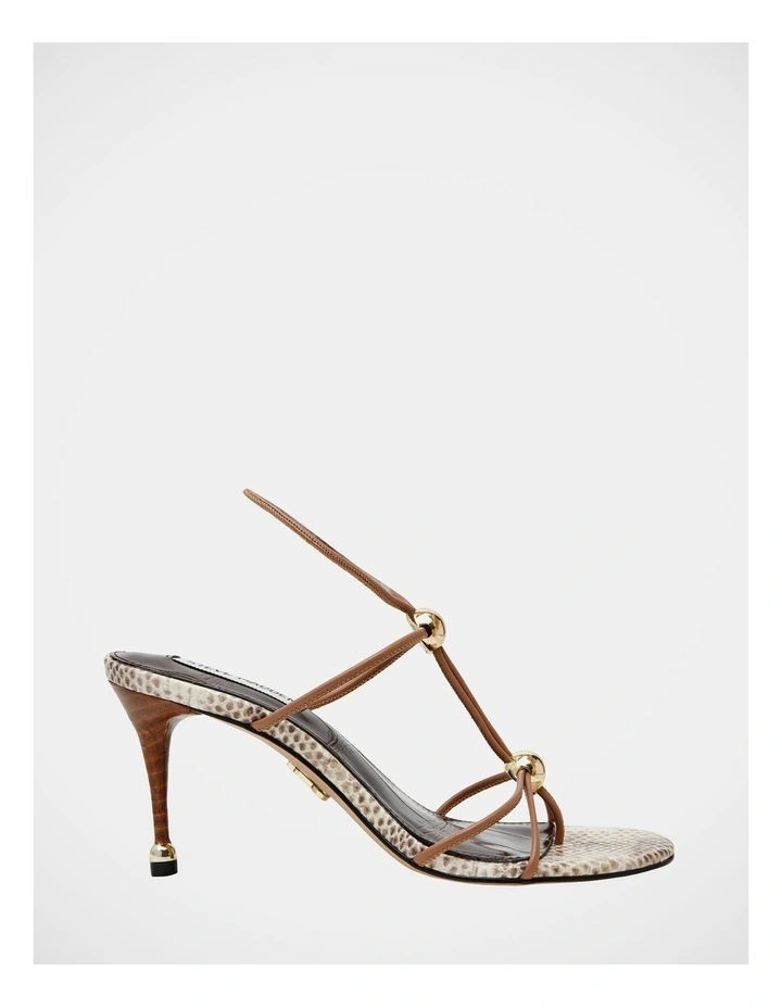 Ramos Dress Heels in Natural Snake image 1
