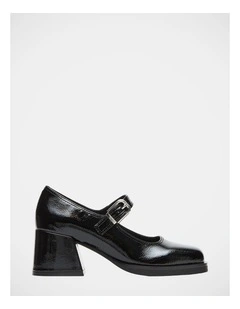Lisbon Mary Jane Loafers in Black