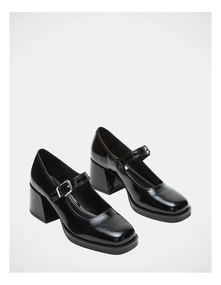 Lisbon Mary Jane Loafers in Black image 2