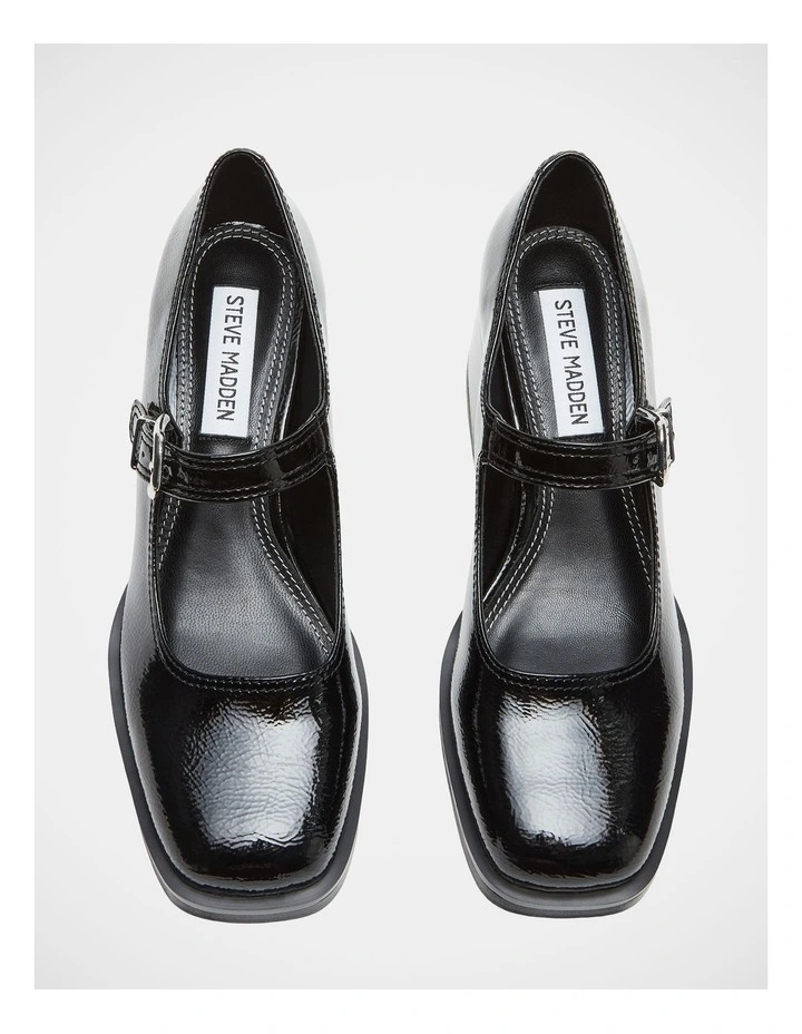 Lisbon Mary Jane Loafers in Black image 3
