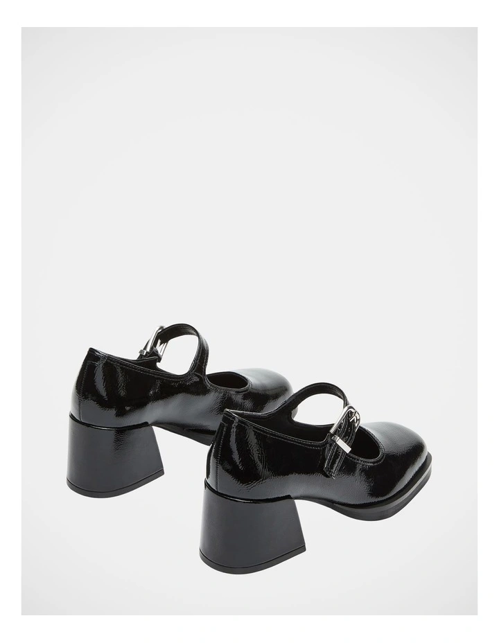 Lisbon Mary Jane Loafers in Black image 4
