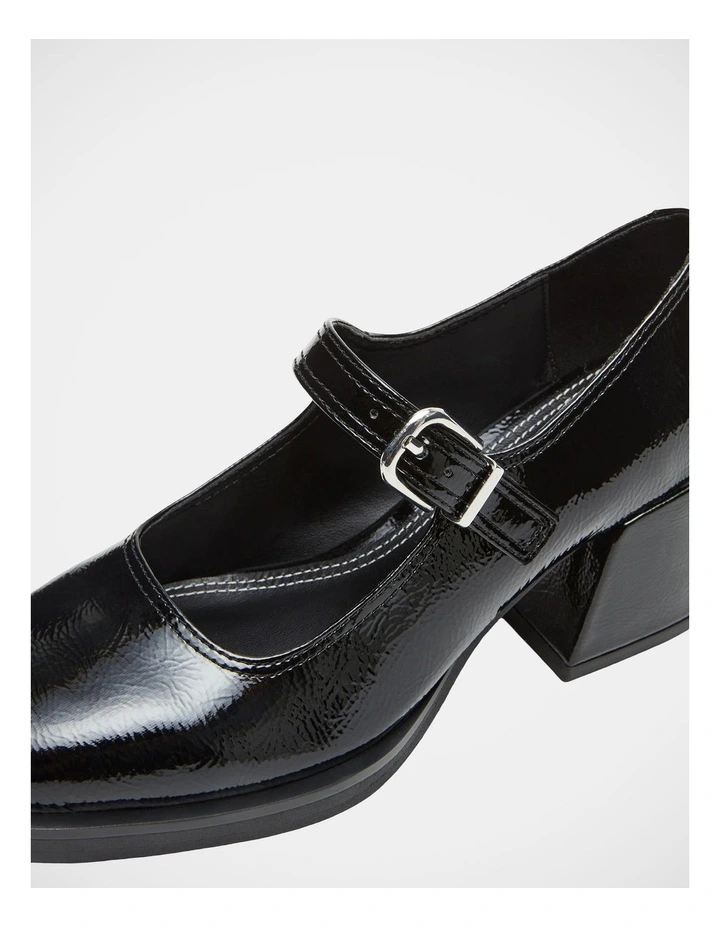 Lisbon Mary Jane Loafers in Black image 5