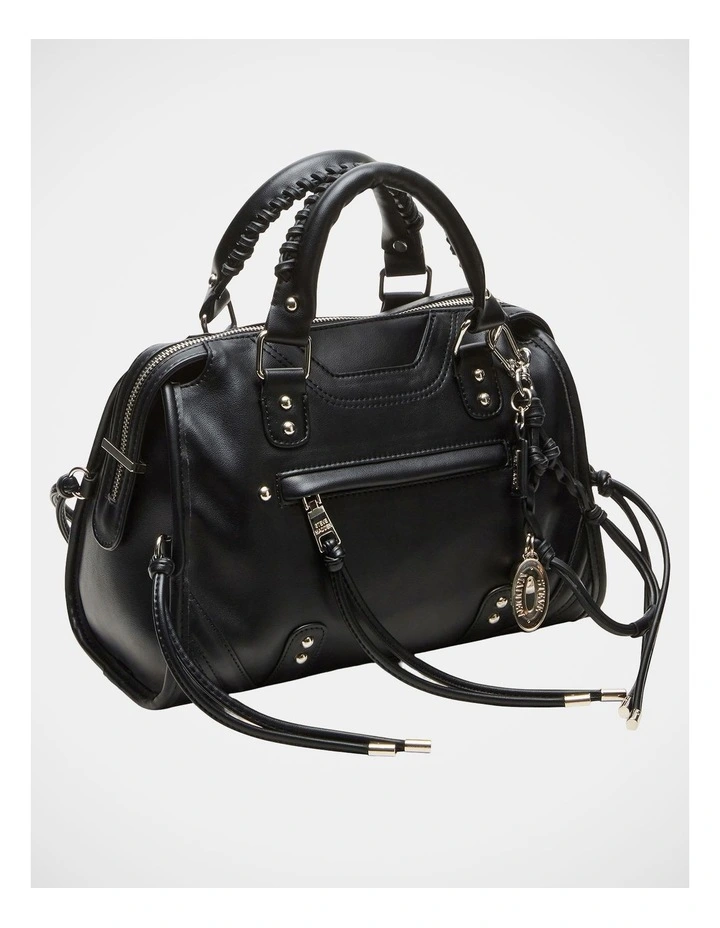 BRiggs Satchel Bag in Black/Silver image 3