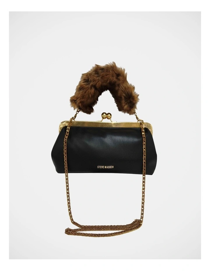 Bamira Clutch Bag in Black/Gold image 3