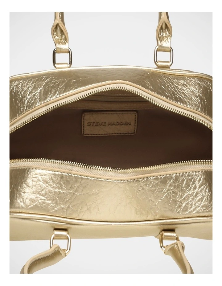 BMayve Satchel Bag in Gold image 5
