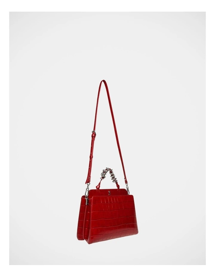 BLune Satchel Bag in Red image 2