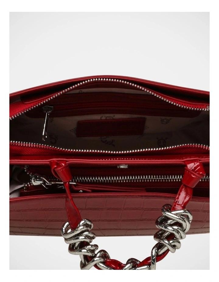BLune Satchel Bag in Red image 5