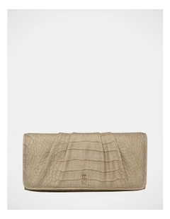 BAzalea Clutch Bag in Beige