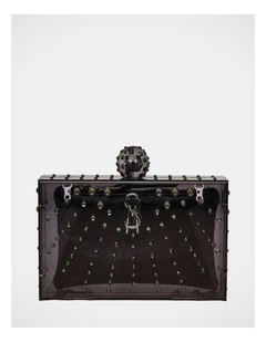 BAngels Clutch Bag in Black/Silver