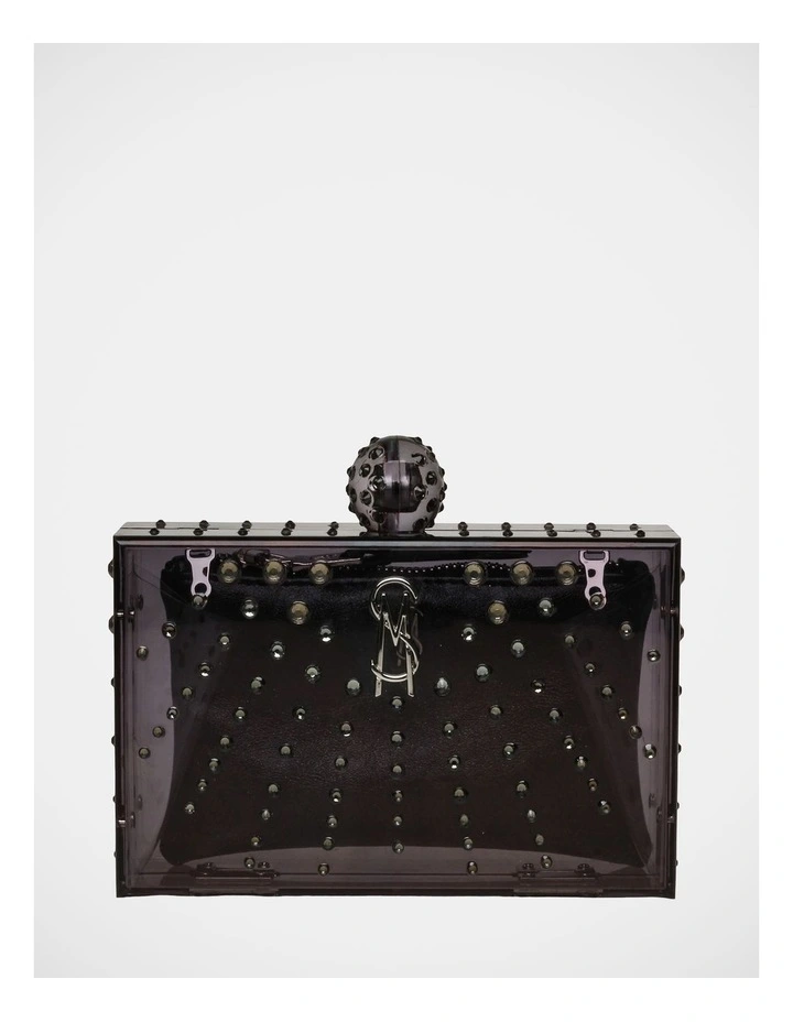 BAngels Clutch Bag in Black/Silver image 1