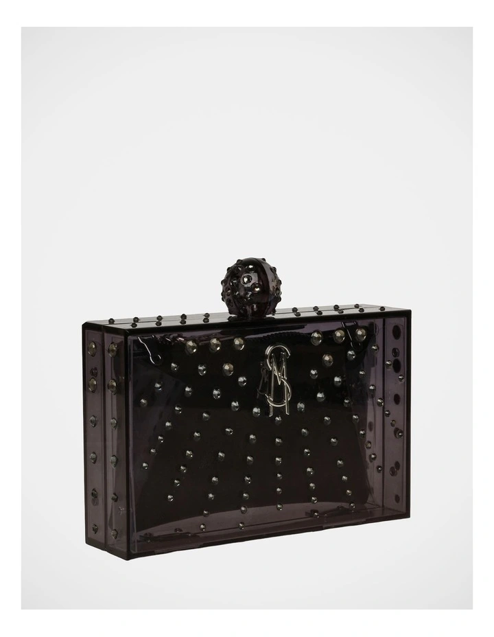 BAngels Clutch Bag in Black/Silver image 3