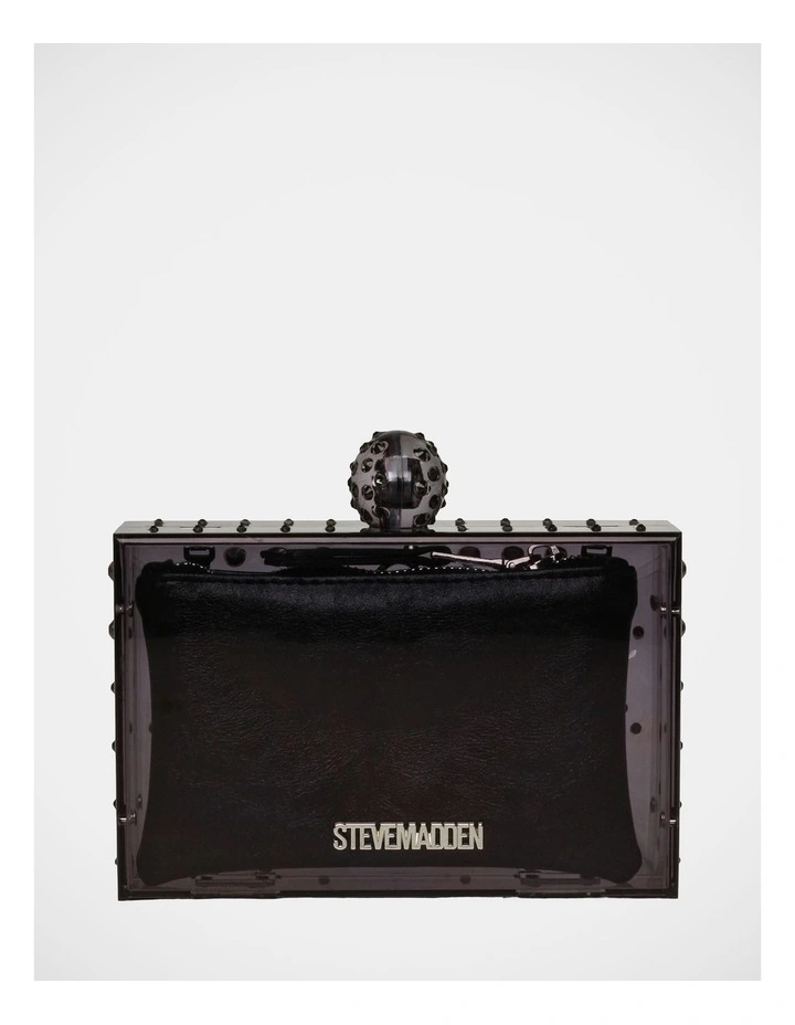 BAngels Clutch Bag in Black/Silver image 5