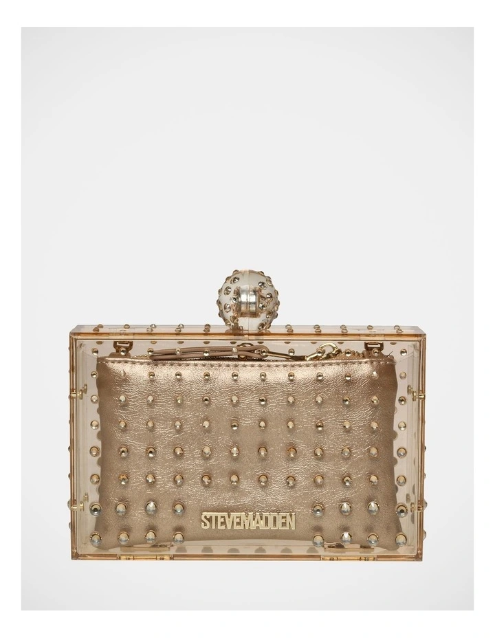 BTeaser Clutch Bag in Gold image 5