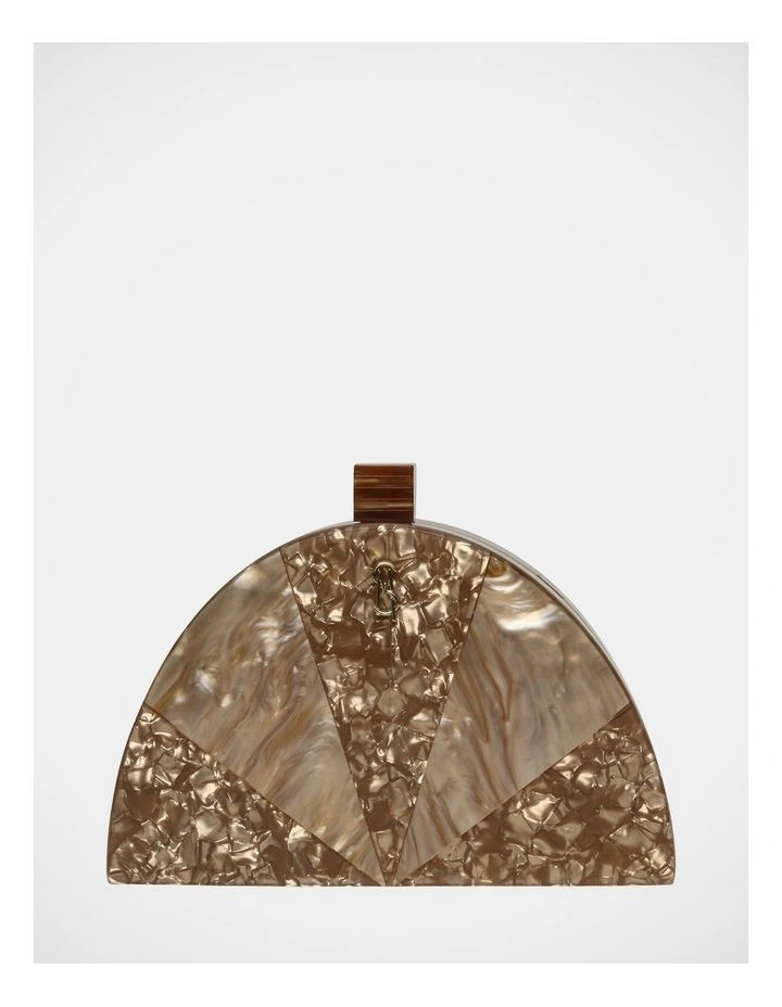 BHalo Clutch Bag in Gold image 1