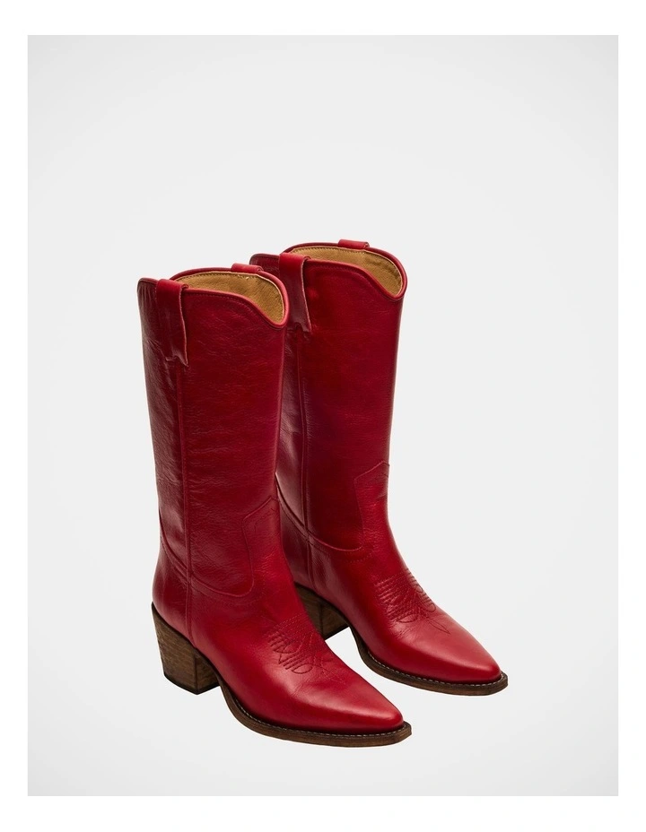 Albany Boots in Red image 2