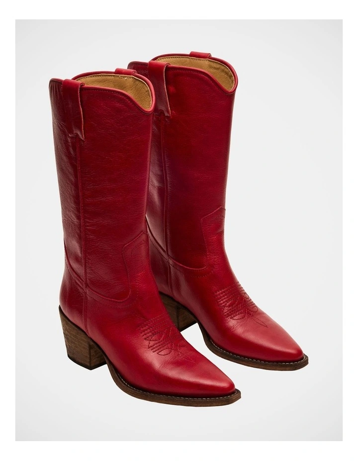 Albany Boots in Red image 2