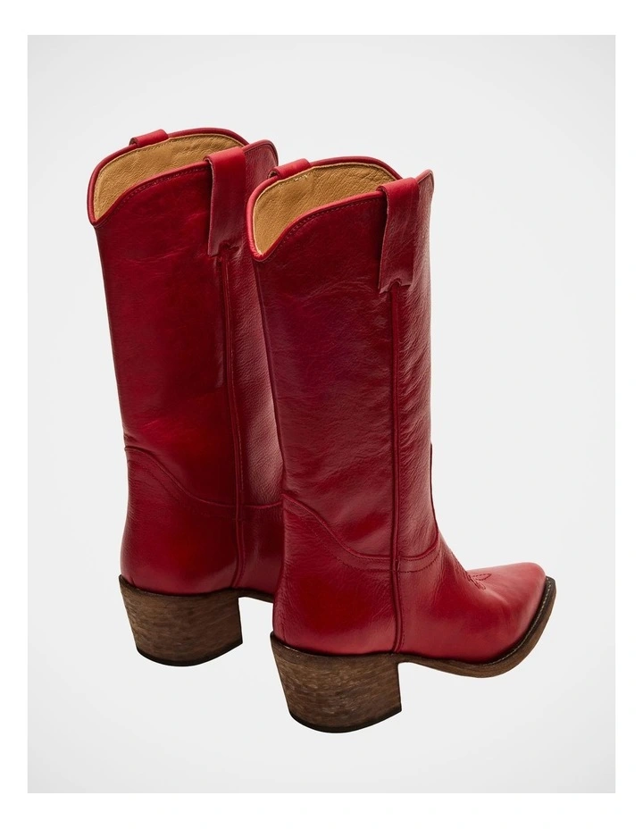 Albany Boots in Red image 4