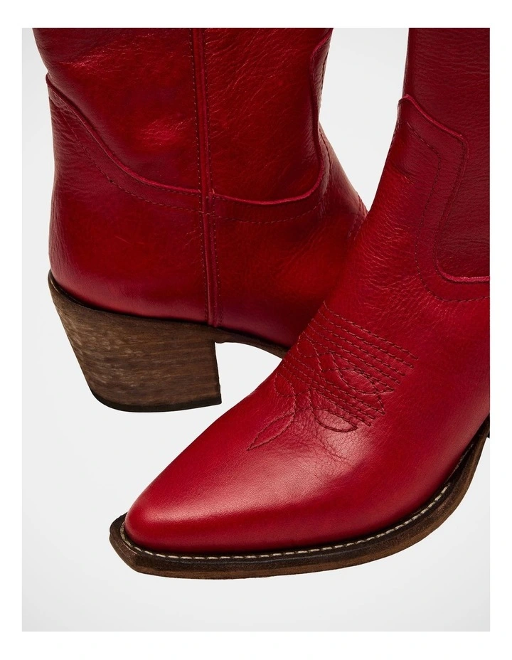Albany Boots in Red image 5