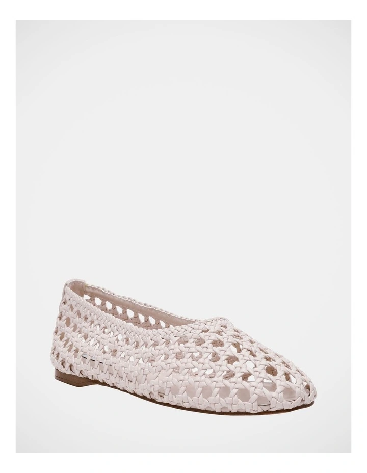 Rena Flats Shoe in Ivory image 2