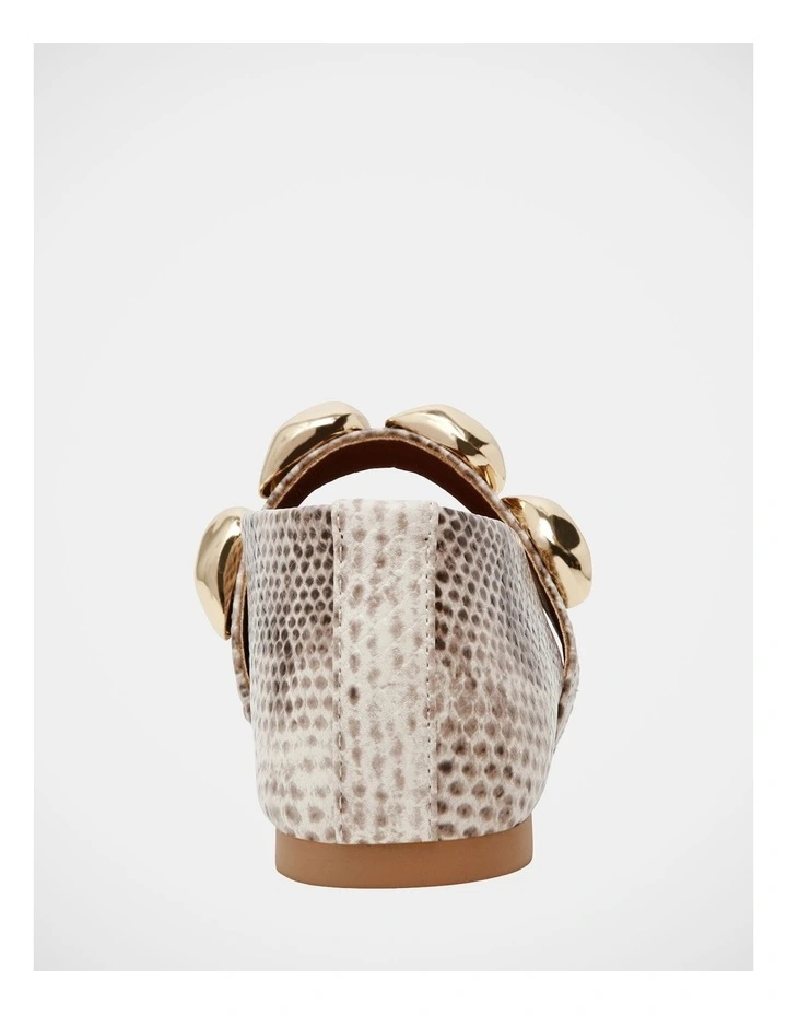 Poppin Flats in Natural Snake image 6