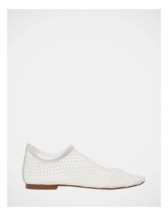 Mino-P Flats Ballet in Off White Pearl