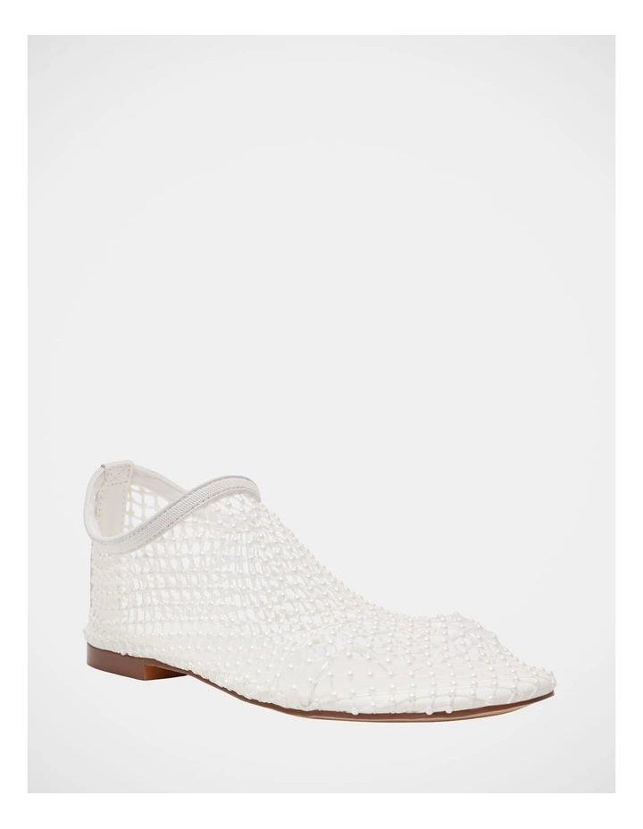 Mino-P Flats Ballet in Off White Pearl image 2